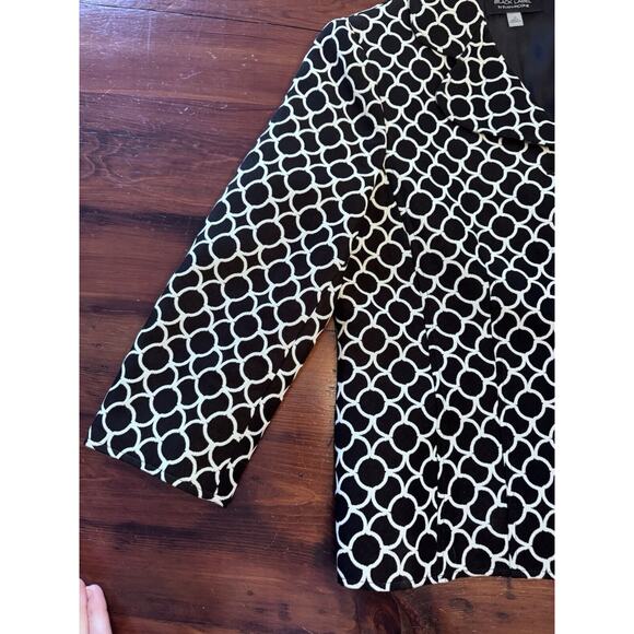 EVAN PICONE BLACK LABEL WOMEN'S BLACK & WHITE BLAZER SIZE 14 - Picture 7 of 15